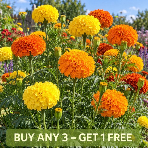African marigold crackerjack - marigold,