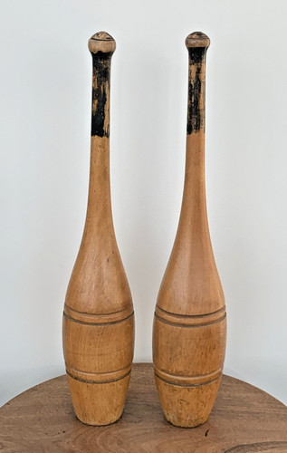 Antique pair wooden indian - antique, of
