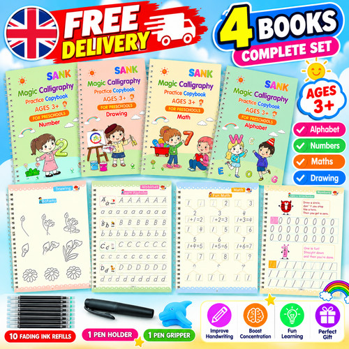 4pcs magic practice copybook - 4pcs,