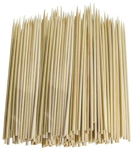 100 bbq bamboo sticks wooden - bamboo,