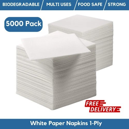 500 white paper - white, napkins
