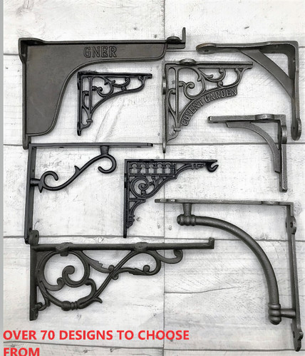 Cast iron and handforged shelf - cast,