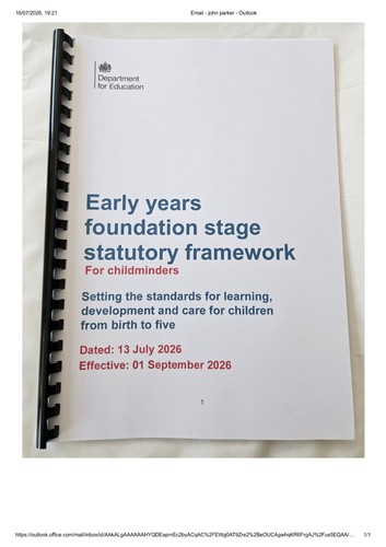 Early years foundation stage - early,